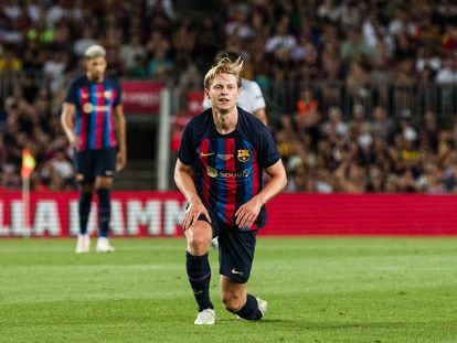 Frenkie De Jong, en el Trofeo Gamper.