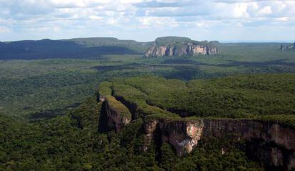 Panor&aacute;mica del la Serran&iacute;a de Chiribiquete.