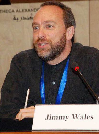 Jimmy Wales, en Alejandría.
