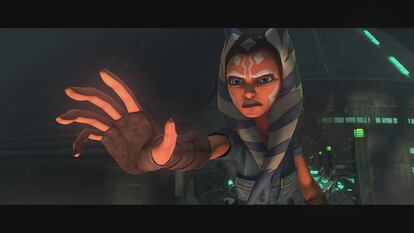 Ashoka Tano en la última temporada de 'The Clone Wars'.