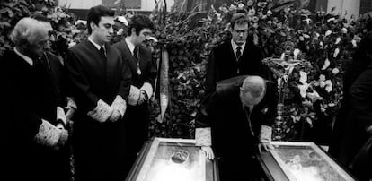 Funeral por los abogados laboralistas asesinados en la calle Atocha de Madrid.