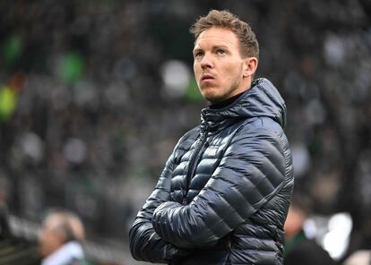 Julian Nagelsmann durante un partido entre el Bayern y el Borussia Moenchengladbach en febrero.