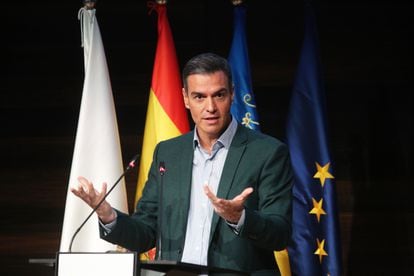 The President of the Government Pedro Sánchez, this Wednesday in Alicante.