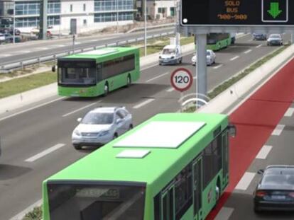 Autovía A-2 en su acceso a Madrid.