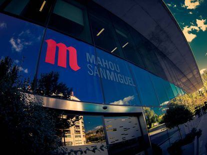 Fachada de la sede de Mahou-San Miguel en Madrid, facilitada por la empresa.
