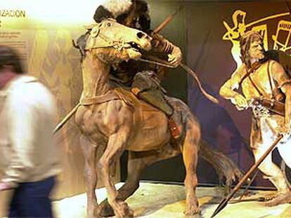 Varias figuras que se muestran en Vitoria en la exposición <i>Íberos: príncipes, guerreros y artesanos.</i>