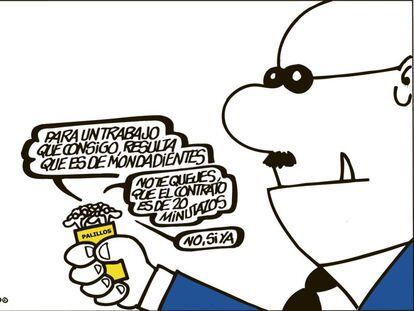 Forges ha dedicado muchas de sus viñetas a la situación laboral en España.