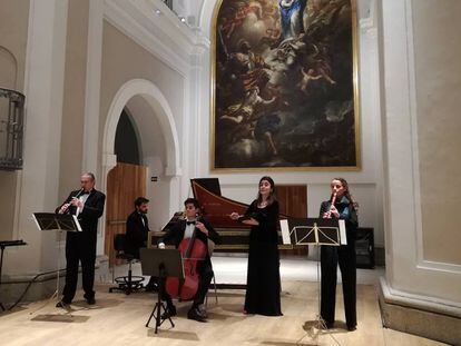 El grupo La Folía en el Museo de Historia de Madrid.