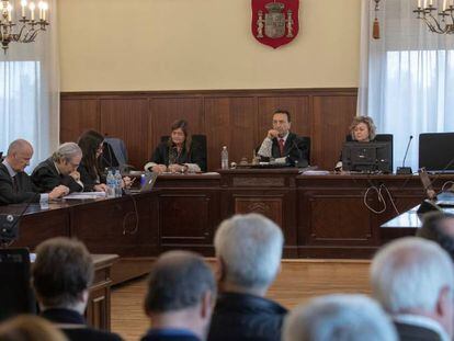 Vista oral de la pieza política del 'caso ERE', en la Audiencia de Sevilla en 2019.