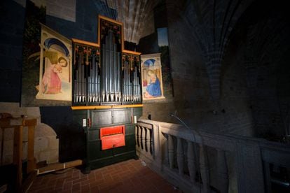 Órgano renacentistas de la iglesia de Santa María, en Garrovillas de Alconétar.