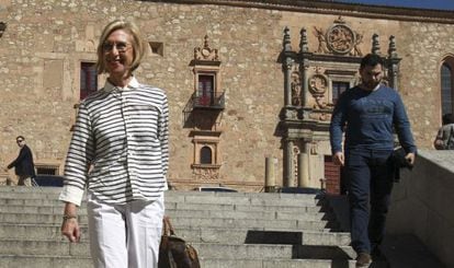 Rosa Díez, hoy en Salamanca.