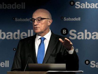 El presidente de Banco Sabadell, Josep Oliu.