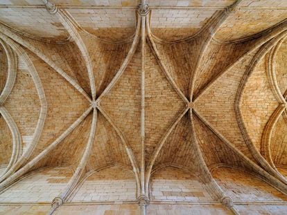 Bóveda del refectorio del monasterio de Santa María la Real de Huerta. 