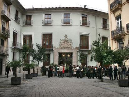 El Palau de Cerveró, sede del instituto López Piñero, el día de la inauguración de su restauración.