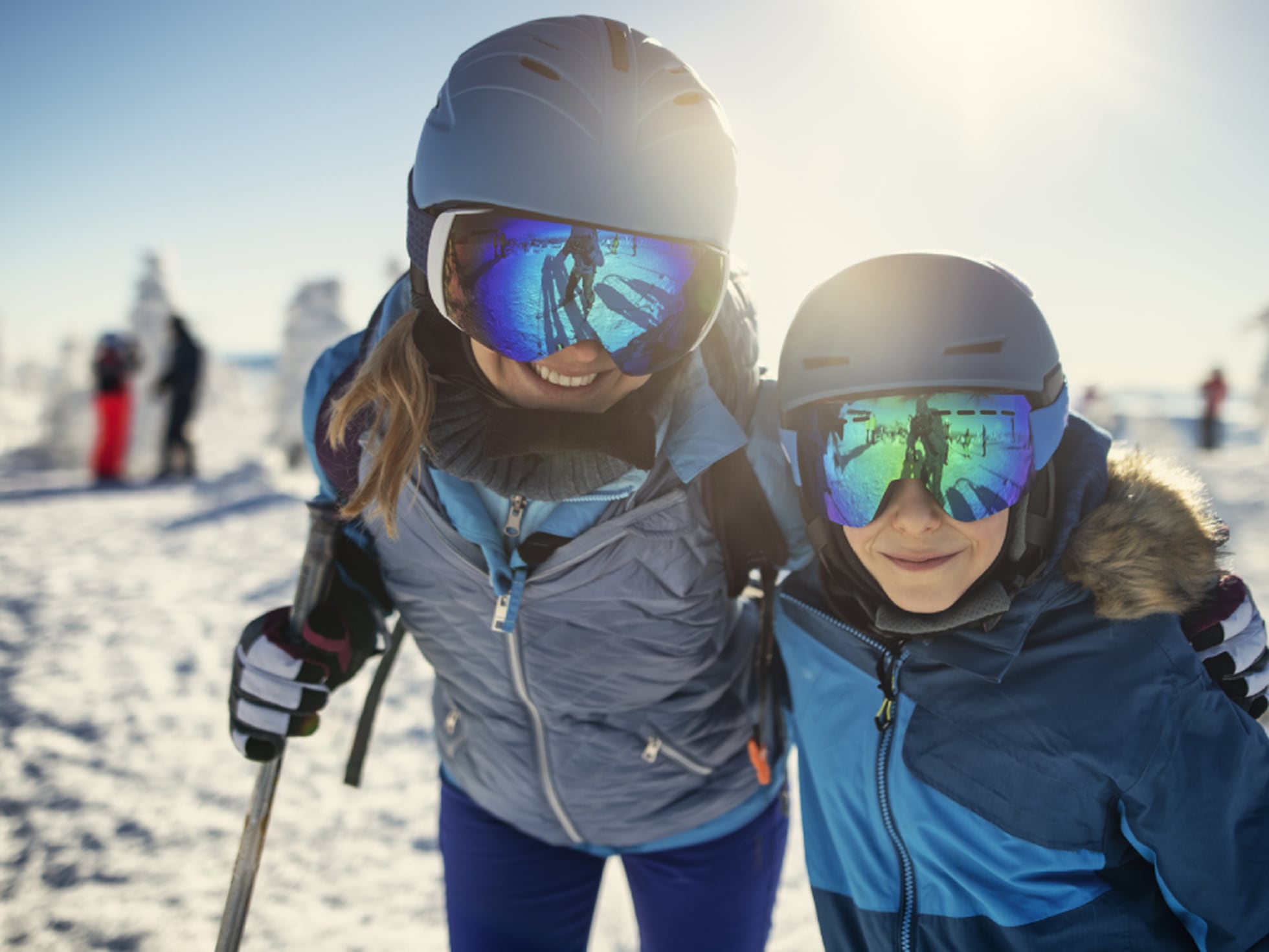 Gafas de esquí antiniebla para hombre y mujer, lentes