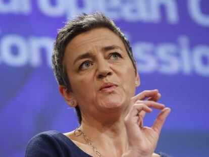 La comisaria europea de Competencia, Margrethe Vestager. EFE/Archivo