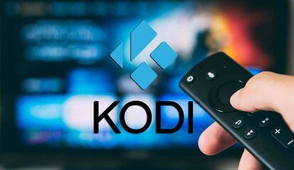 Mando Fire TV con logo Kodi