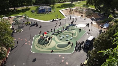 Parkleken Draken, Södermalm, Estocolmo via Nyréns Arkitektkontor
