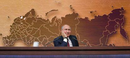 Vladímir Putin, la semana pasada durante su conferencia anual de prensa.