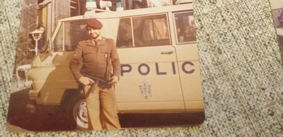 Mohamed Dris, en sus primeros años como agente de policía de Madrid.