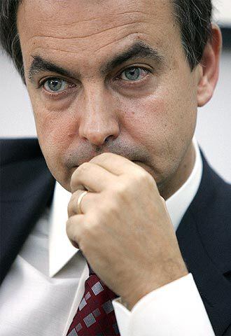 José Luis Rodríguez Zapatero, durante la entrevista.