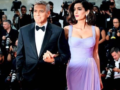 George y Amal Clooney en el estreno de &#039;Suburbicon&#039;, en el Festival de Venecia.
