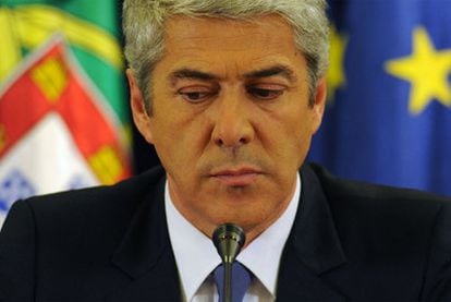 El primer ministro portugués, José Sócrates, en una rueda de prensa el pasado septiembre en Lisboa.