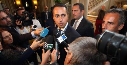 El candidatdo a primer ministro italiano del Movimiento 5 Estrellas, Luigi Di Maio.