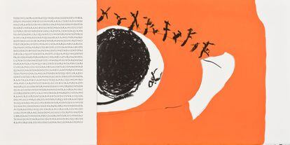 'Itinerarium. Egeria' (1999), de Antón Lamazares. Libro de artista con seis litografías, que ilustran el texto. Tirada de 120 ejemplares.
