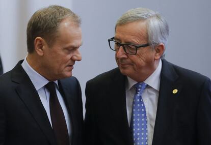 Tusk, del Consejo Europeo, y Juncker, de la Comisi&oacute;n, este mi&eacute;rcoles. 