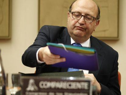 Ram&oacute;n &Aacute;lvarez de Miranda, presidente del Tribunal de Cuentas, durante su comparecencia en el Congreso el pasado 8 de julio. 