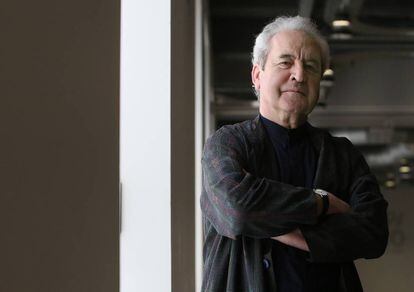 El escritor John Banville, fotografiado ayer en Madrid.