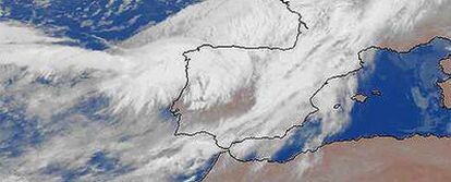 Fotografía tomada por el satélite Meteosat para el Instituto Nacional de Meteorología.