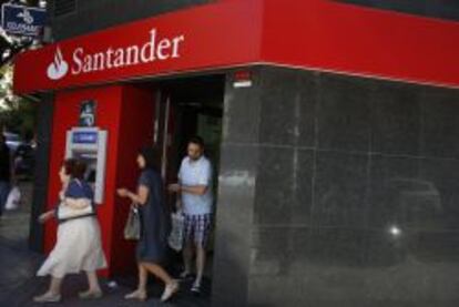 Oficina del Banco Santander en Madrid