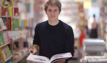 El ilustrador William Grill, en la ibrería Panta Rhey.