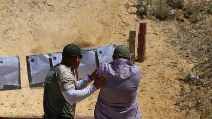Entrenamiento en Caliber 3, en Gush Etsion (Cisjordania), el pasado 12 de junio.