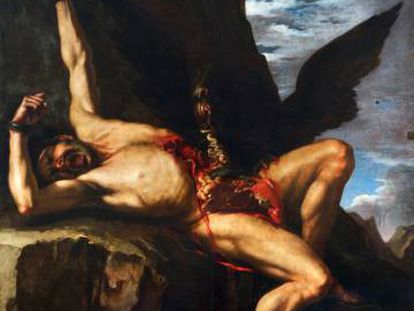 'La tortura de Prometeo', por Salvator Rosa (1646-1648).