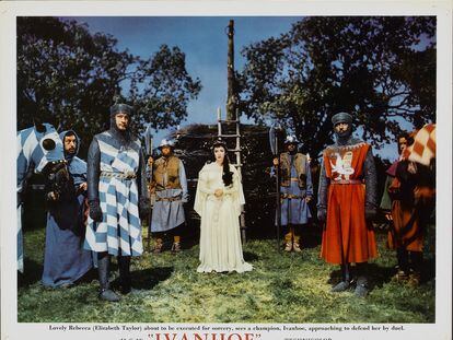 Cartel de la película 'Ivanhoe'.