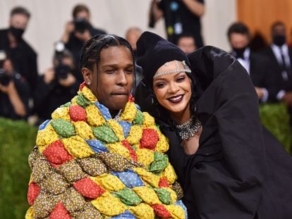 ASAP Rocky y Rihanna, el pasado septiembre en Nueva York.