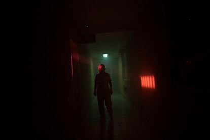 A nurse walks through the hospital corridors in the episode of 'The Hand'.