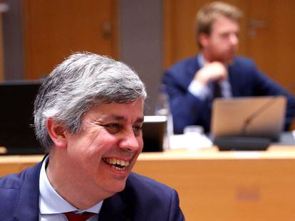 El presidente del Eurogrupo, Mario Centeno. REUTERS/Yves Herman