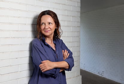 Belén Barreiro fotografiada este lunes en Hoyo de Manzanares, Madrid.