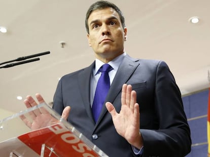 El l&iacute;der del PSOE, Pedro S&aacute;nchez.