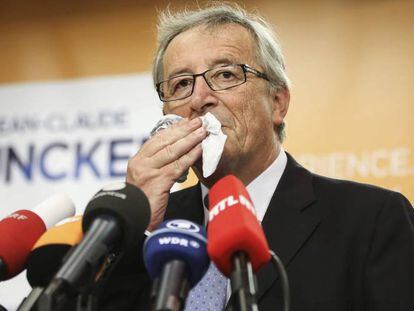 Jean-Claude Juncker, presidente de la Comisi&oacute;n Europea, el domingo en Bruselas