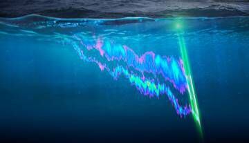 El láser de 'Calipso' penetra hasta 20 metros de profundidad en el océano.