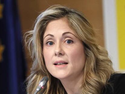 La secretaria de Estado del Tesoro, Emma Navarro.