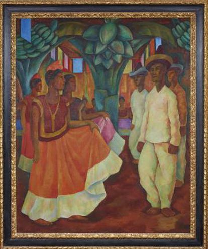 'Baile en Tehuantepec', de Diego Rivera.