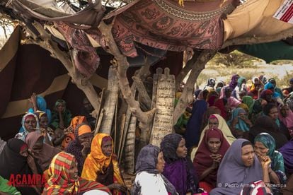 Mujeres en una región de Somalia azotada por la hambruna.