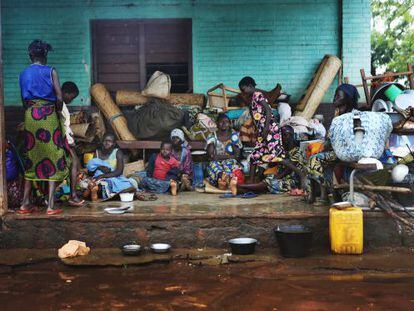 Desplazados en la ciudad de Bouca al Noreste de la República Centroafricana.