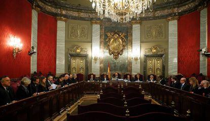 El Tribunal Supremo durante la revisión de una sentencia.